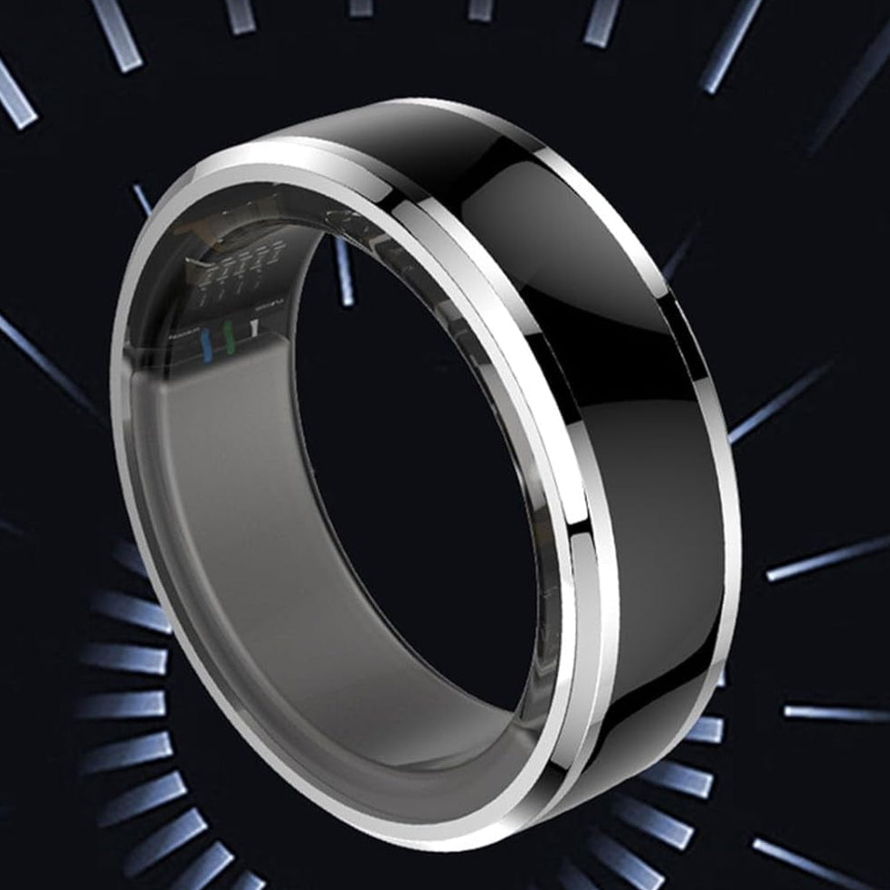 Smart Ring Health Tracker, Aura Ring Para Mujeres Y Hombres, Fitness Sleep Tracker Smart Ring, Juego Deportivo Con Detección De Movimiento (Talla 8)