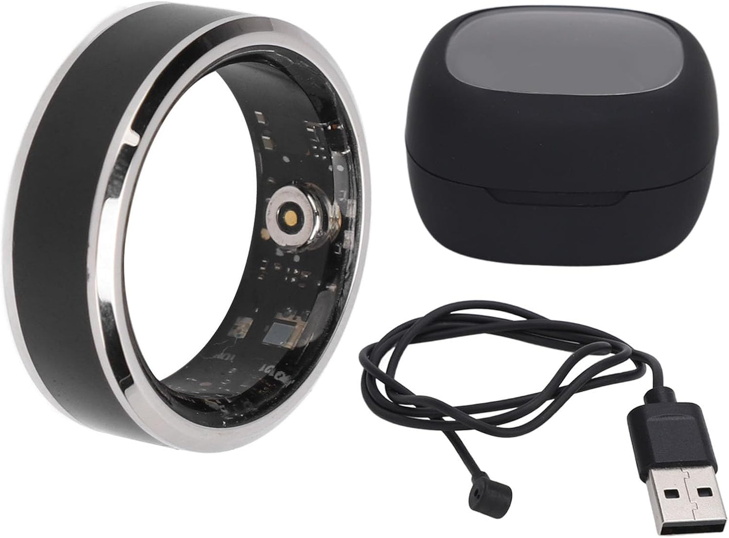 Smart Ring Health Tracker, Aura Ring Para Mujeres Y Hombres, Fitness Sleep Tracker Smart Ring, Juego Deportivo Con Detección De Movimiento (Talla 8)